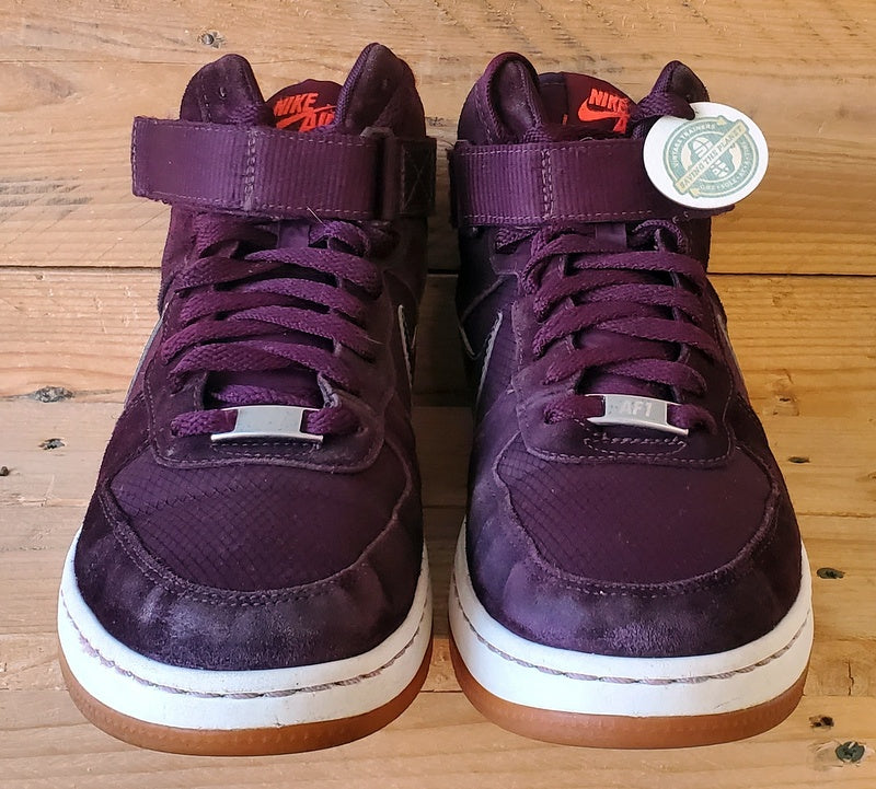 Nike Air Force 1 Ultra Force Suede Trainers UK6/US8.5/EU40 654851-600 Burgundy