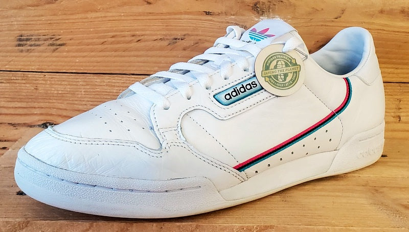 Adidas Continental 80 Low Leather Trainers UK10/US10.5/EU44.5 FX3516 White