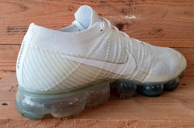 Nike Air Vapormax Low Flyknit Trainers UK10/US11/EU45 849558-100 Triple White