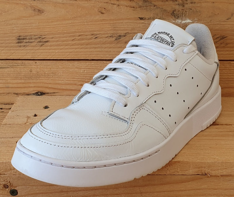 Adidas Supercourt Low Leather Trainers UK10/US10.5/EU44.5 EE6037 Triple White