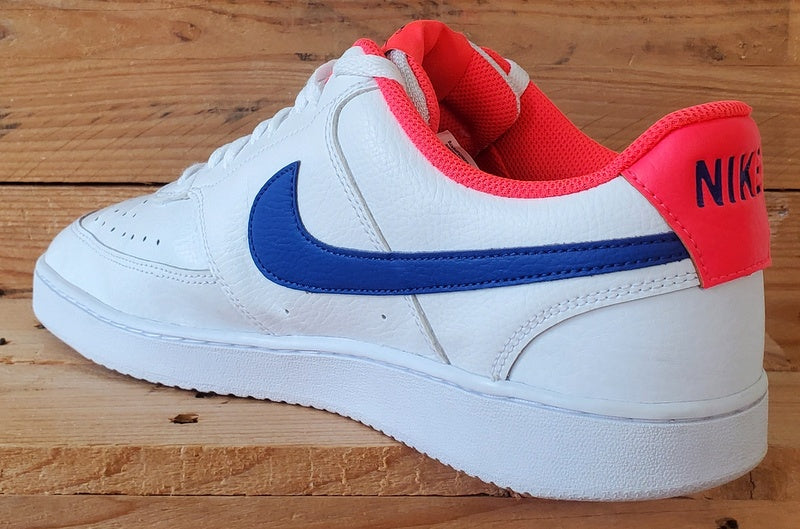 Nike Court Vision Low Leather Trainers UK12/US13/EU47.5 CD5463-104 White/Blue