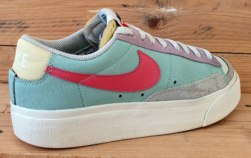 Nike Blazer Low Platform Trainers UK6/US8.5/EU40 DM9464-001 Sea Foam Pink Salt