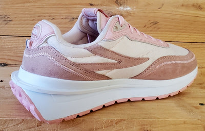 Fila Ray Low Textile/Suede Trainers UK5.5/US6.5/EU39 3RM01683-661 Pink/White