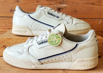 Adidas Continental 80 Low Leather Trainers UK7/US7.5/EU40.5 F99721 Off White