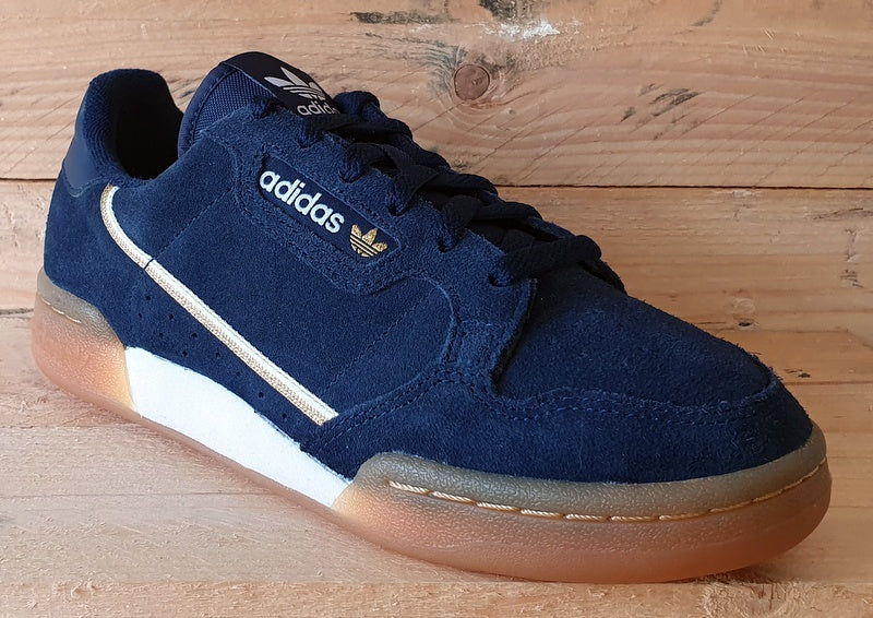 Adidas Continental 80 Low Suede Trainers UK4/US4.5/EU36 G27904 Collegiate Navy