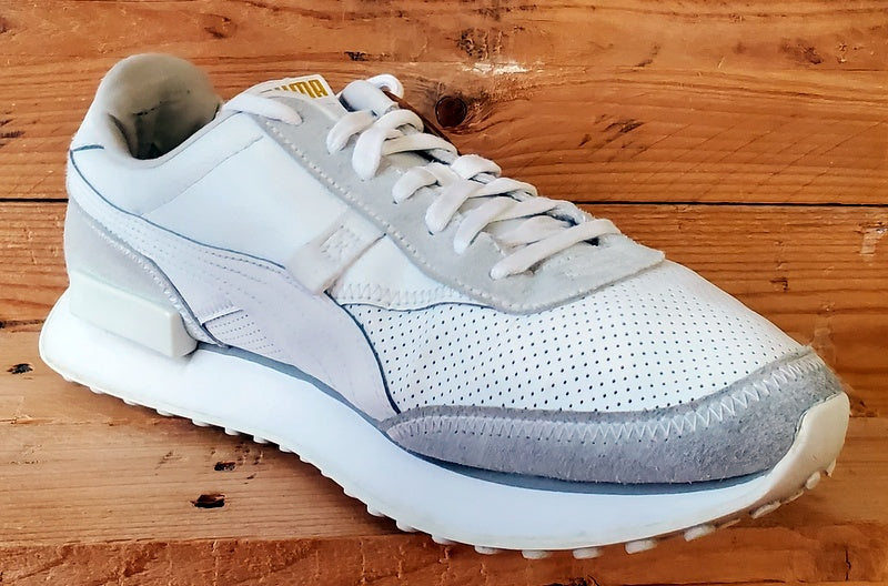 Puma Future Rider Low Leather Trainers UK10.5/US11.5/EU45 383923-01 White