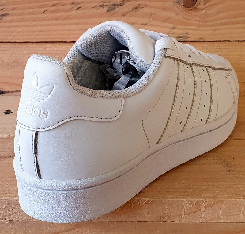 Adidas Superstar Foundation Low Leather Trainers UK3/US3.5/EU35.5 B23641 White