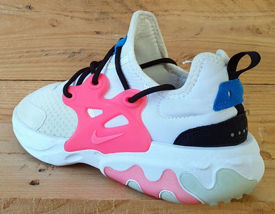 Nike React Presto GS Low Trainers UK5.5/US6Y/EU38.5 BQ4002-101 White Hyper Pink