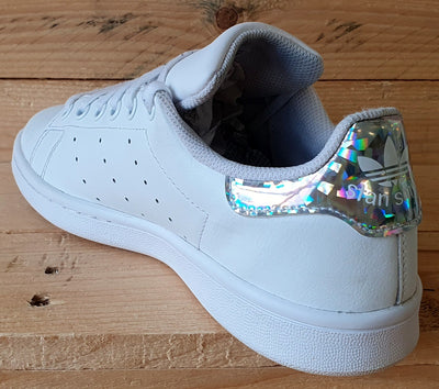 Adidas Stan Smith Low Leather Trainers UK4.5/US5/EU37 EE8483 White/Iridescent