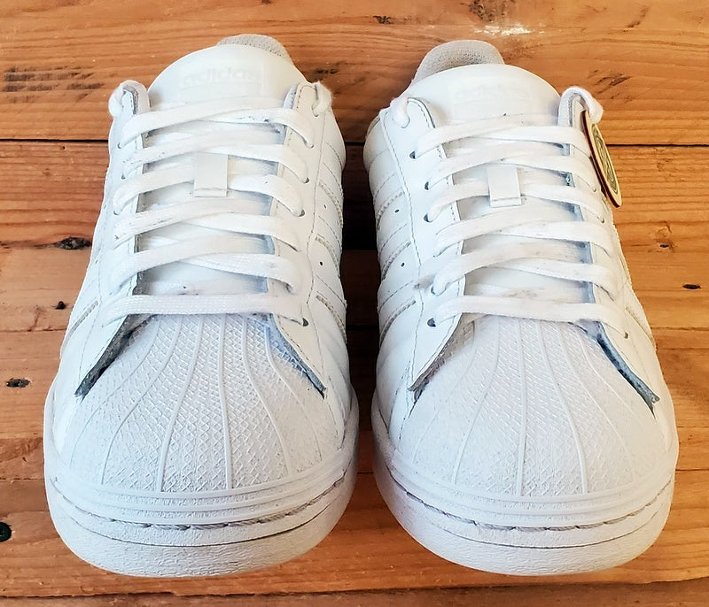 Adidas Superstar Low leather Trainers UK8/US8.5/EU42 EG4960 Triple White