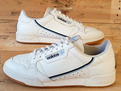 Adidas Continental 80 Low Leather Trainers UK8.5/US9/EU42.5 EG3875 White