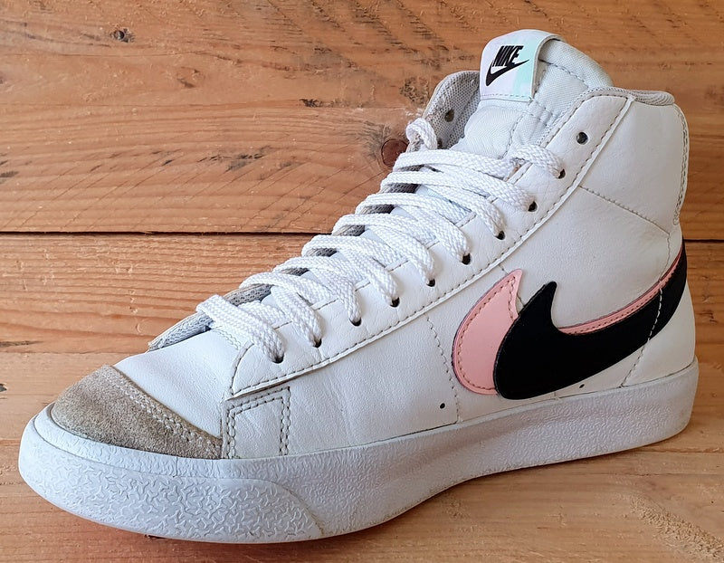 Nike Blazer Mid 77 Leather Trainers UK5.5/US6Y/EU38.5 DD1847-101 White/Pink