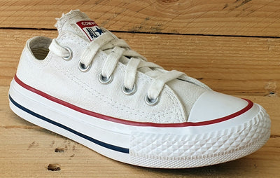 Converse Chuck Taylor All Star Low Kids Trainers UK10/US10.5/EU27 3J256C White