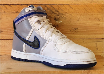 Nike Vandal Mid Leather Trainers UK5.5/US6Y/E38.5 314674-100 White/Grey/Blue