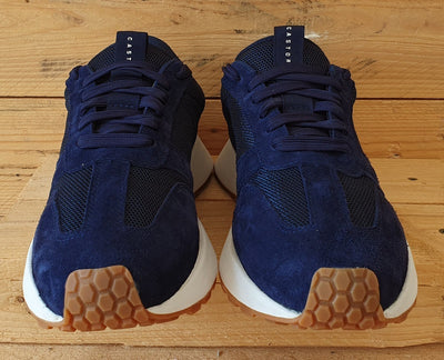 Castore Technical Retro Low Textile/Suede Trainers UK7/US8/EU40 CS0001 Navy/Gum