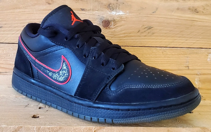 Nike Air Jordan 1 Low Leather Trainers UK6/US7/EU40 CK3022-006 Black/Orbit Red