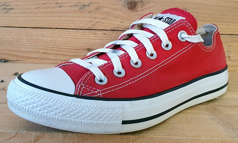 Converse Chuck Taylor All Star Canvas Trainers UK6/US8/EU39 M9696 Red/White