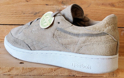 Reebok Club C 85 Low Suede Trainers UK10/US11/EU44.5 BD1897 Oatmeal Driftwood