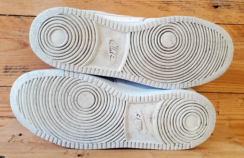 Nike Court Vision Low Leather Trainers UK6/US8.5/EU40 DH3158-100 Triple White