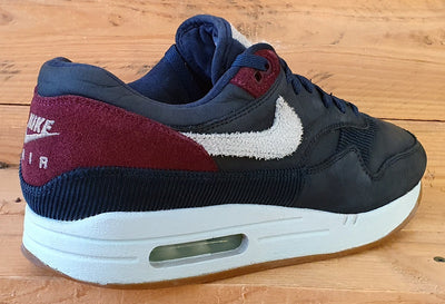 Nike Air Max 1 Crepe Low Suede Trainers UK9/US10/EU44 CD7861-400 Dark Obsidian