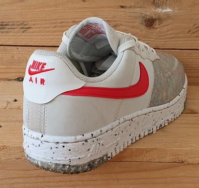 Nike Air Force 1 Crater Trainers UK5.5/US8/E39 CT1986-101 Summit White/Siren Red