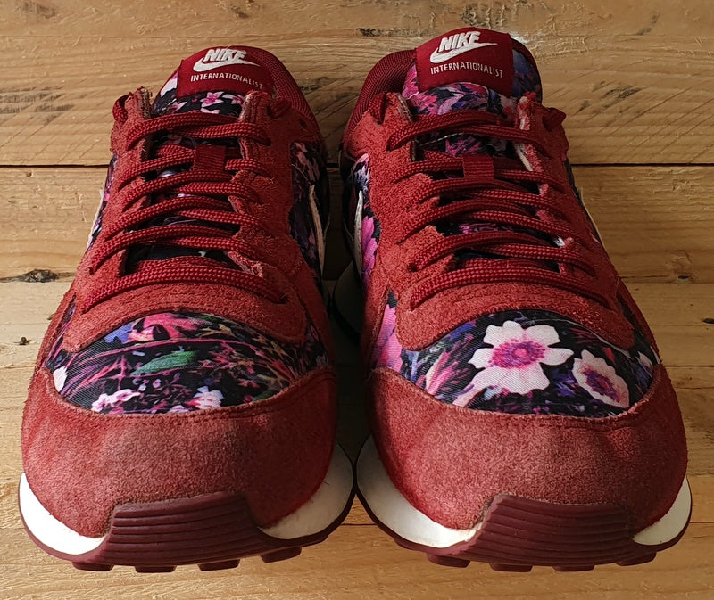 Nike Internationalist Low Suede Trainers UK7/US9.5/EU41 828404-601 Red/Floral