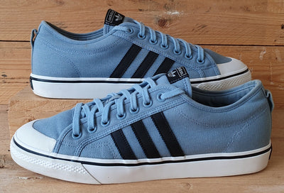 Adidas Original Nizza Low Canvas Trainers UK12.5/US13/EU48 BZ0491 Blue/White/Gum