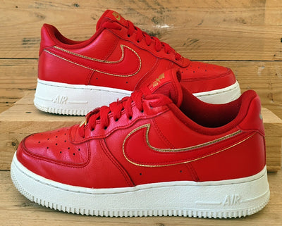 Nike Air Force 1 Low Leather Trainers UK5.5/US8/EU39 AO2132-602 University Red