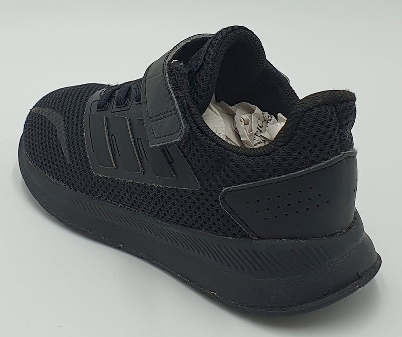 Adidas Run Falcon 2.0 Textile Kids Trainers EG2225 Triple Black UK9/US9.5K/E26.5
