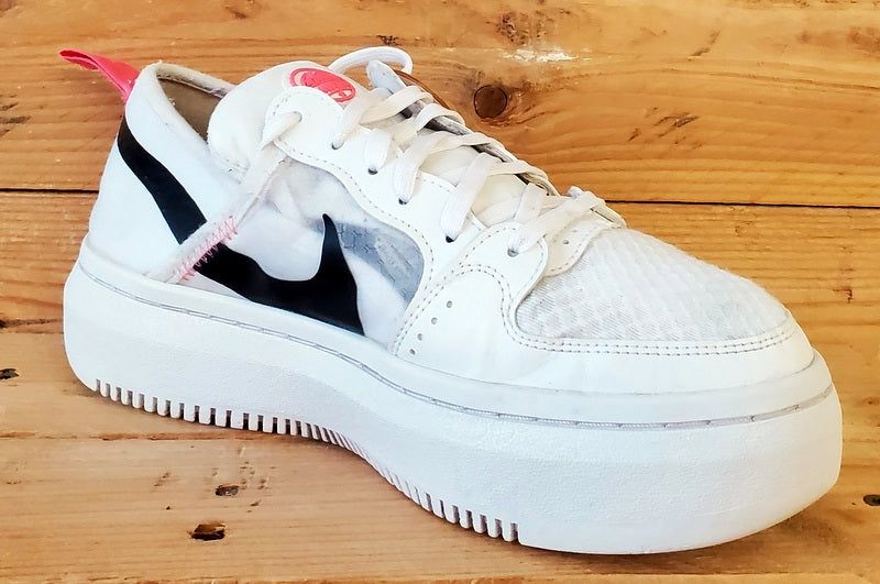 Nike Court Vision Alta Low Textile Trainers UK5/US7.5/EU38.5 CW6536-103 White