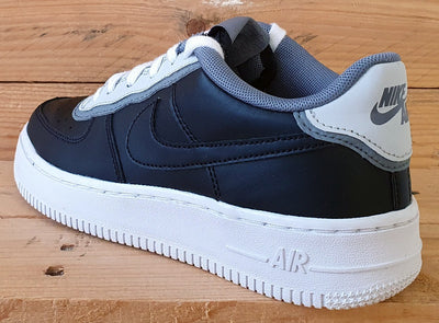 Nike Air Force 1 LV8 Leather Trainers UK4/US4.5Y/EU36.5 BV1084-001 Double Black