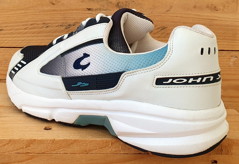 John Smith Running Low Textile Trainers UK10/US11/EU45 HK-SS03 White/Black/Blue