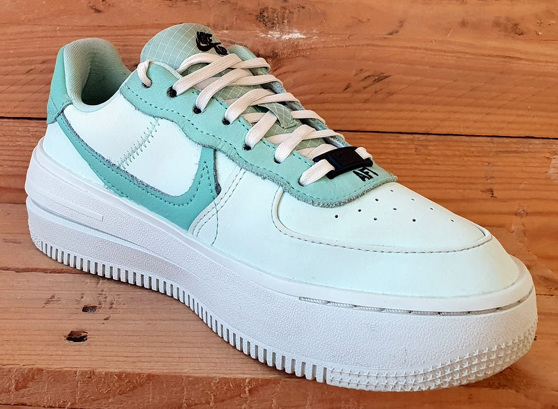 Nike Air Force 1 PLT.AF.ORM Low Trainers UK4/US6.5/E37.5 DX3730-300 Barely Green