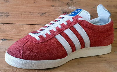 Adidas Originals Gazelle Suede Low Trainers UK9/US9.5/EU43 FU9657 Red/White