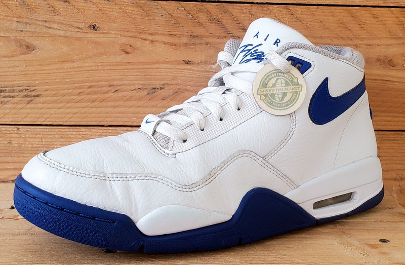Nike Flight Legacy Mid Leather Trainers UK8.5/US9.5/EU43 BQ4212-103 White/Blue