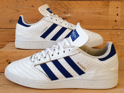 Adidas Busenitz Low Leather Trainers UK8/US8.5/E42 BY3971 White Collegiate Royal