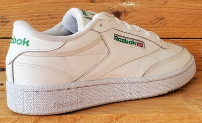Reebok Club C 85 Low Leather Trainers UK7/US8/EU40.5 AR0456 White/Green