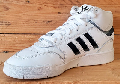 Adidas Drop Step Mid Leather Trainers UK6/US6.5/EU39 FZ5979 White/Black