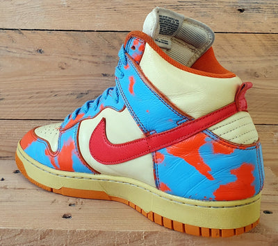 Nike Dunk High 1985 Trainers UK8.5/US9.5/EU43 DD9404-800 Acid Wash Blue Orange