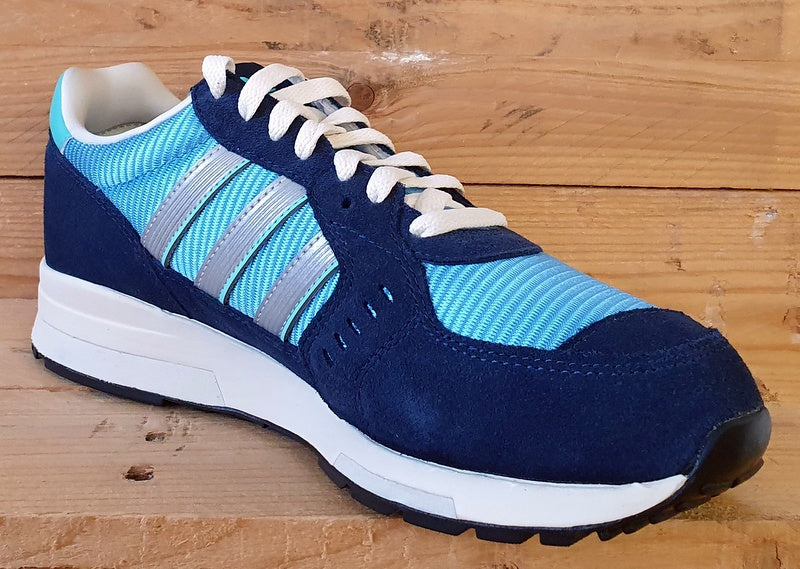 Adidas Isambard Low Textile/Suede Trainers UK7/US7.5/E40.5 GW5386 Blue/Silver