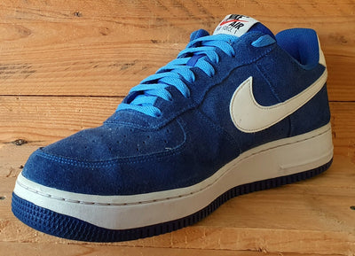 Nike Air Force 1 Low Suede Trainers UK11.5/US12.5/EU47 820266-404 Hyper Cobalt