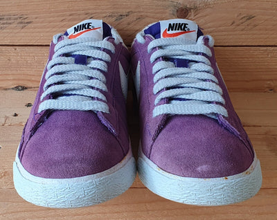 Nike Blazer Premium Low Suede Trainers UK6/US7/EU40 538402-501 Purple/Grey