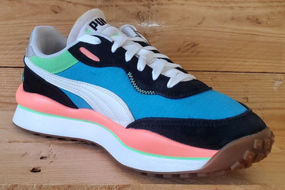 Puma Style Rider Play On Textile Trainers UK6.5/US7.5/EU40 371150-06 Blue/Black