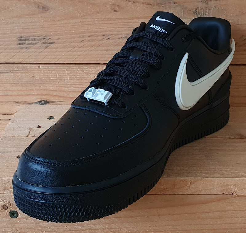 Nike Air Force 1 x Ambush Low Leather Trainers UK9/US10/EU44 DV3464-001 Black