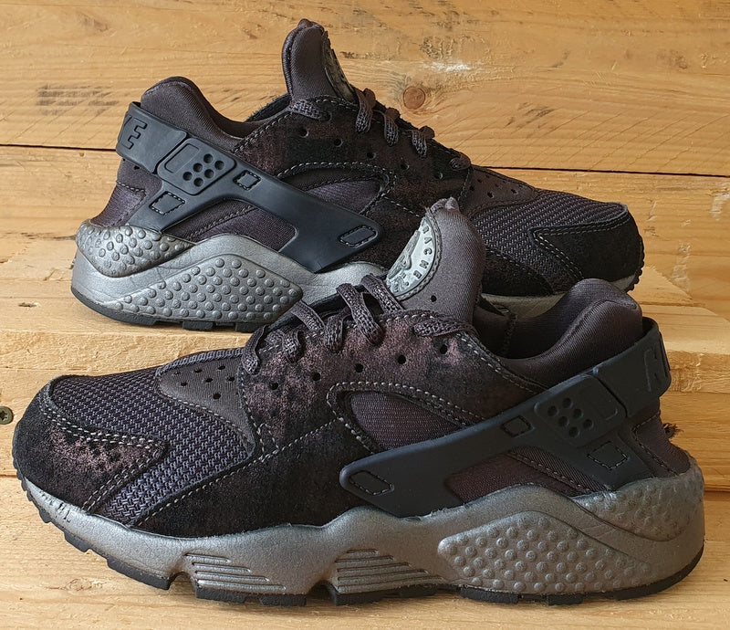 Nike Air Huarache Run Premium Low Trainers UK4.5/US7/EU38 683818-004 Anthracite