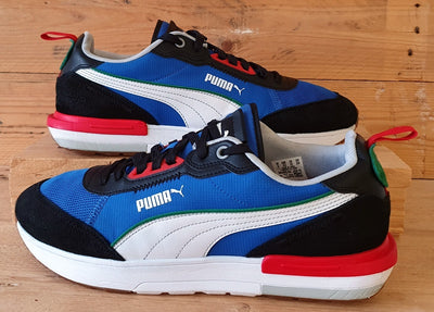 Puma R22 Low Textile/Suede Trainers UK9/US10/EU43 383462-04 Royal Amazon Green