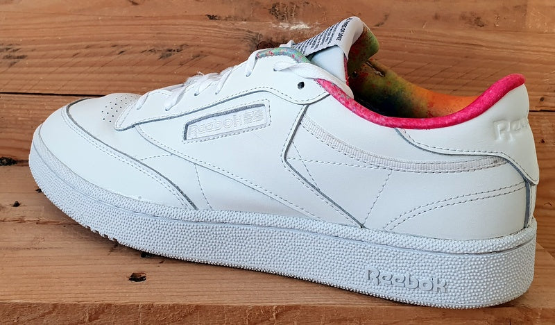 Reebok Club C 85 Pride Low Leather Trainers UK11/US12/EU45.5 FX4771 White Multi