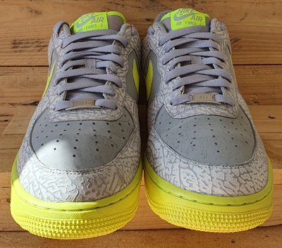 Nike Air Force 1 Low Suede Trainers UK10/US11/EU45 488298-041 Cement/Volt