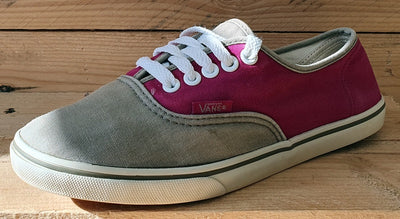 Vans Off The Wall Low Canvas Trainers UK5/US7.5/EU38 T375 Pink/Grey/White