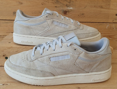 Reebok Club  C 85 Low Suede Trainers UK7.5/US10/EU41 H01407 Washed Grey/White